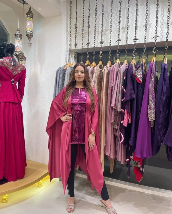 Blushing Beauty Metallic Kaftan