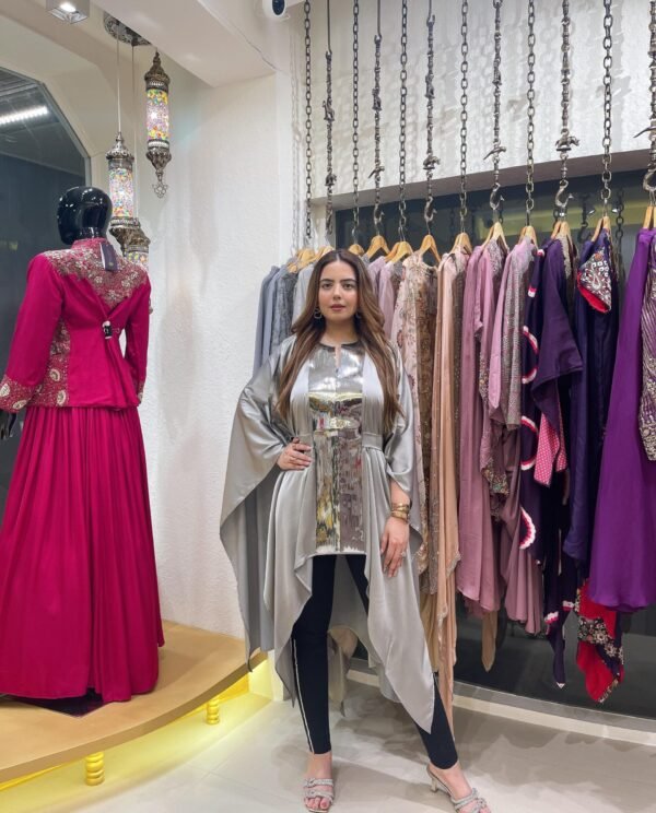 Silver Siren Metallic Kaftan